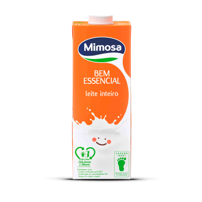 Leite UHT Mimosa Bem Essencial Gordo 1L